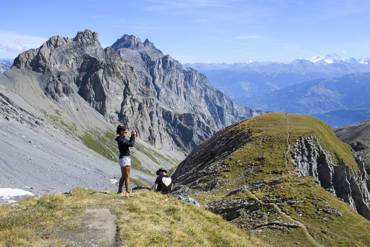 Vue sur des montagnes