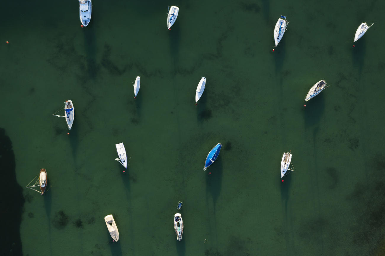 Boats on Lake Zurich