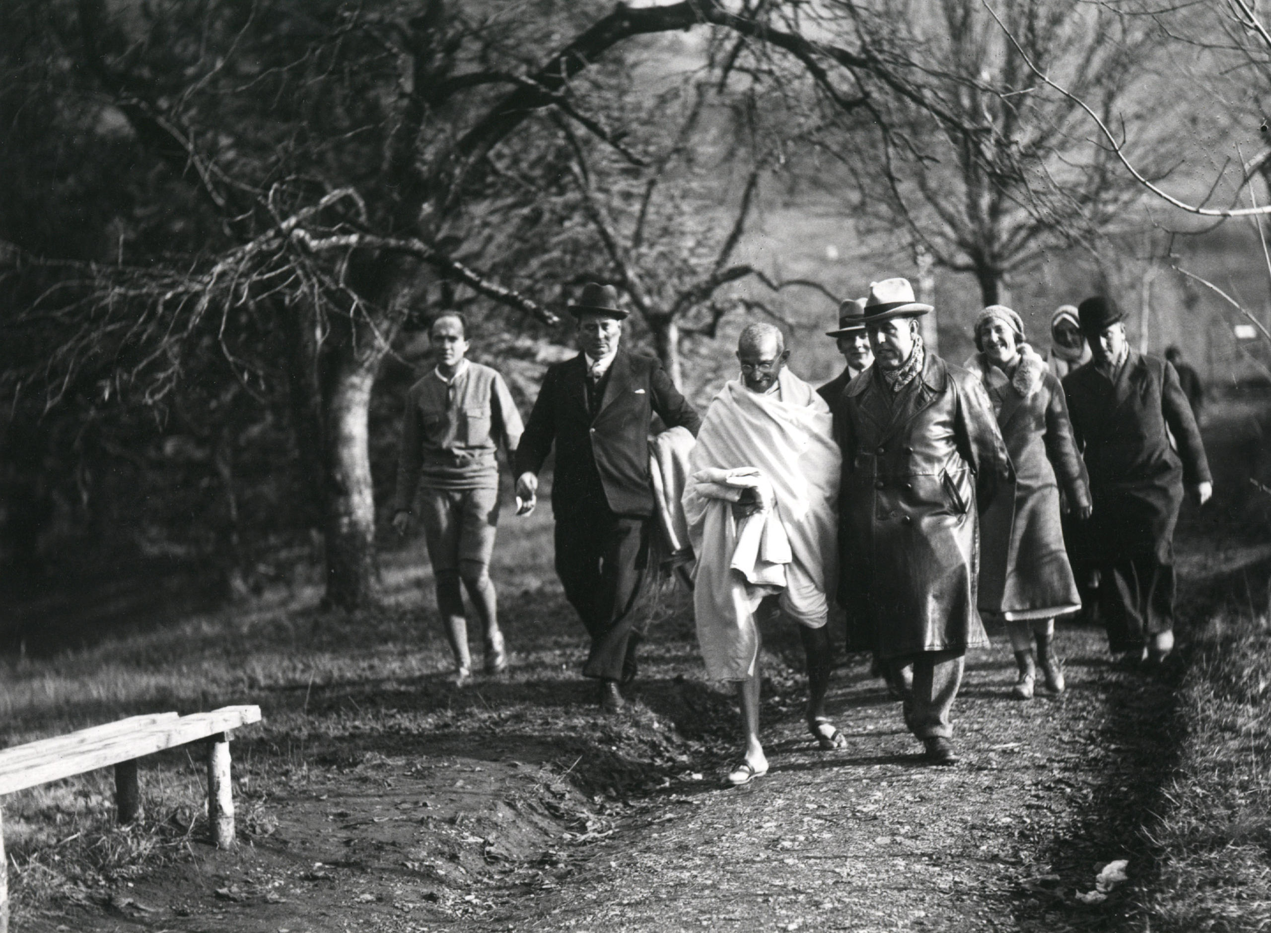 Gandhi visita a Suíça