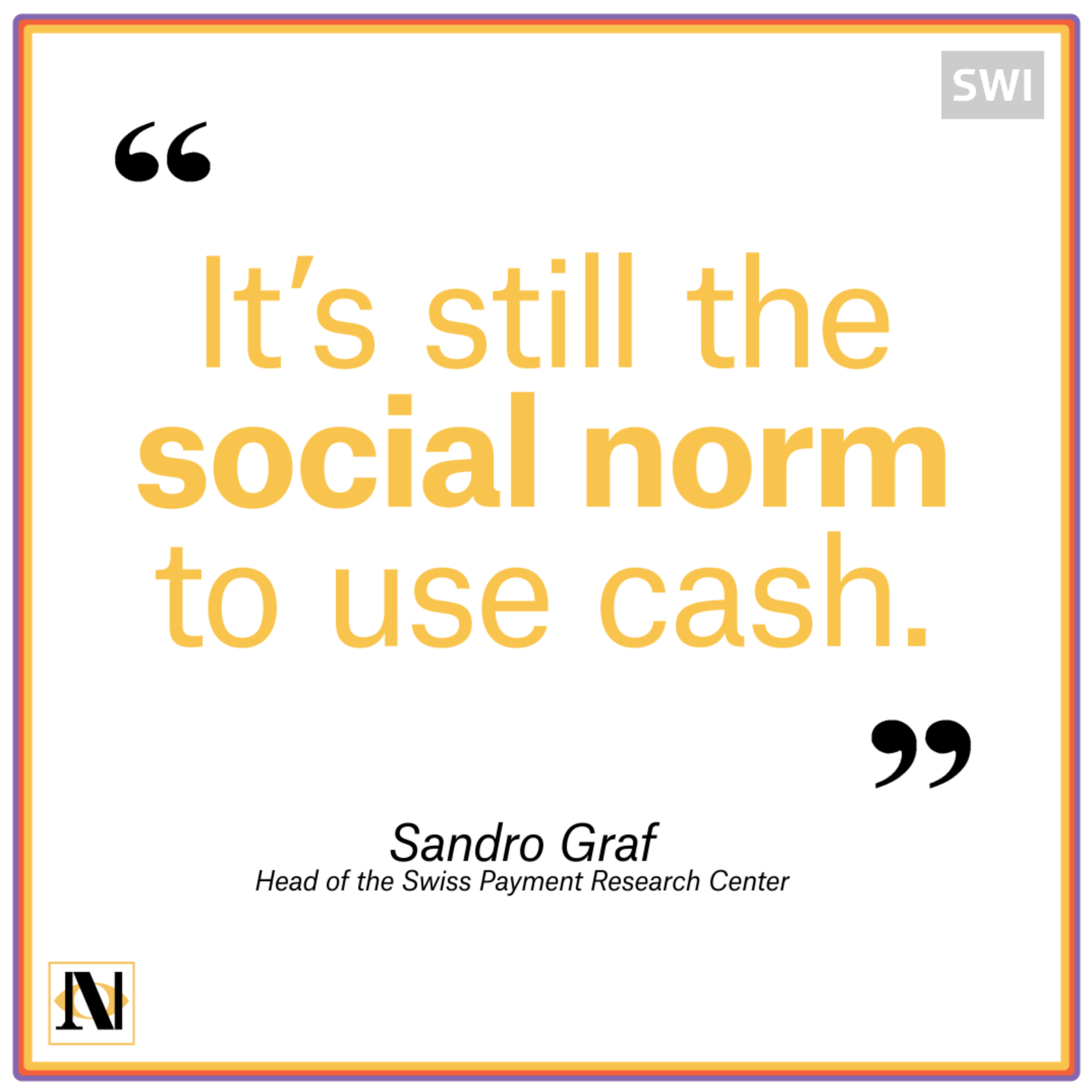 quote about paying cash rather than cashless