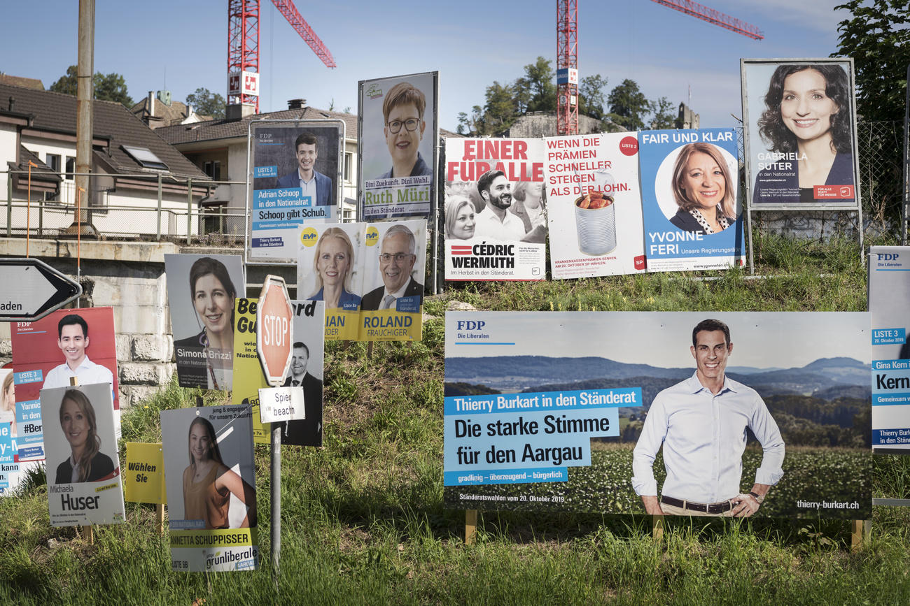 Swiss campaign posters