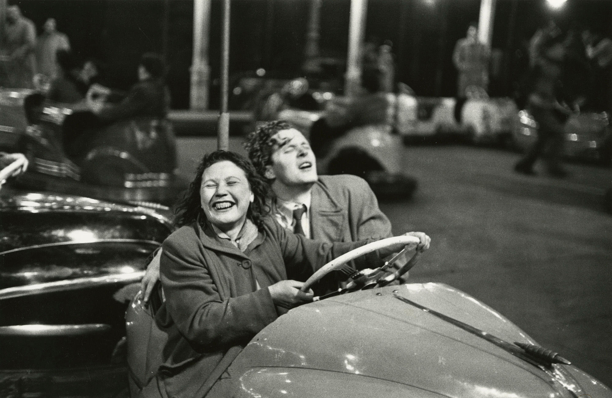 Couple at the fun fair