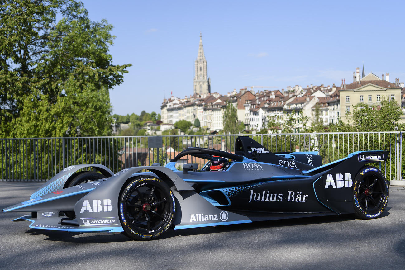 The race track in Bern passed close by the River Aare and the Old Town.