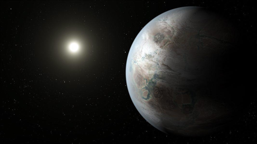 An exoplanet and star