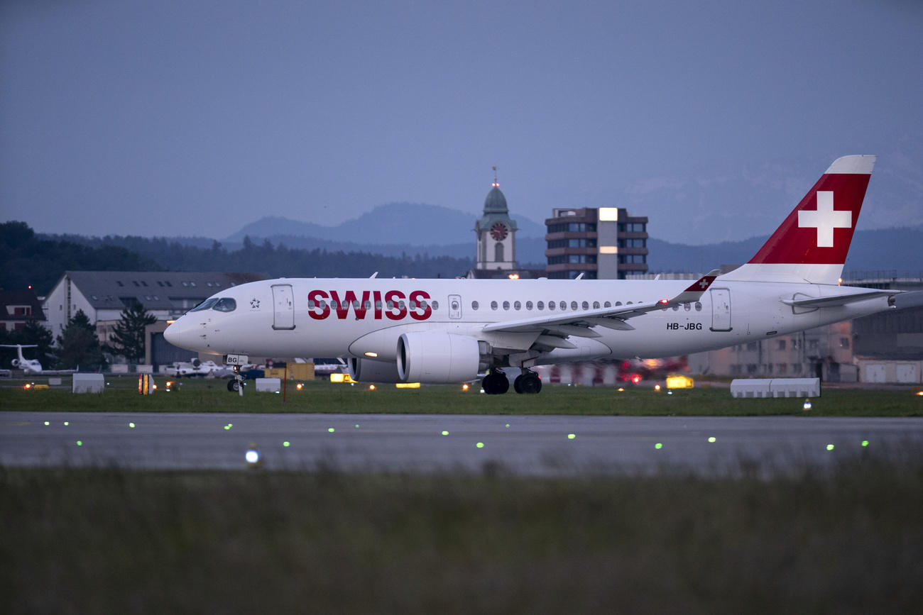 صورة لطائرة ايرباص السويسرية