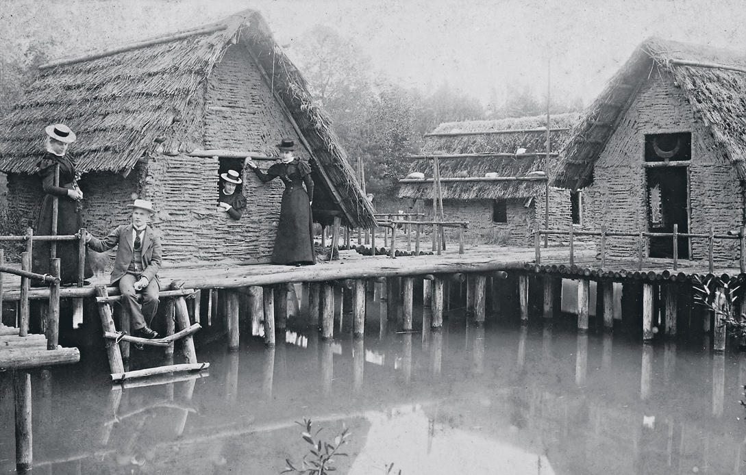 Pile dwellings at the Bally park