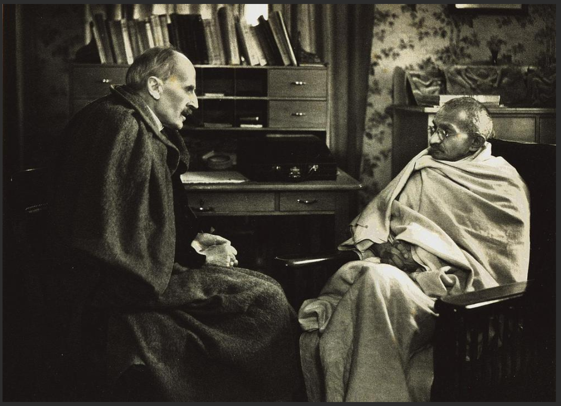 Gandhi et Romain Rolland