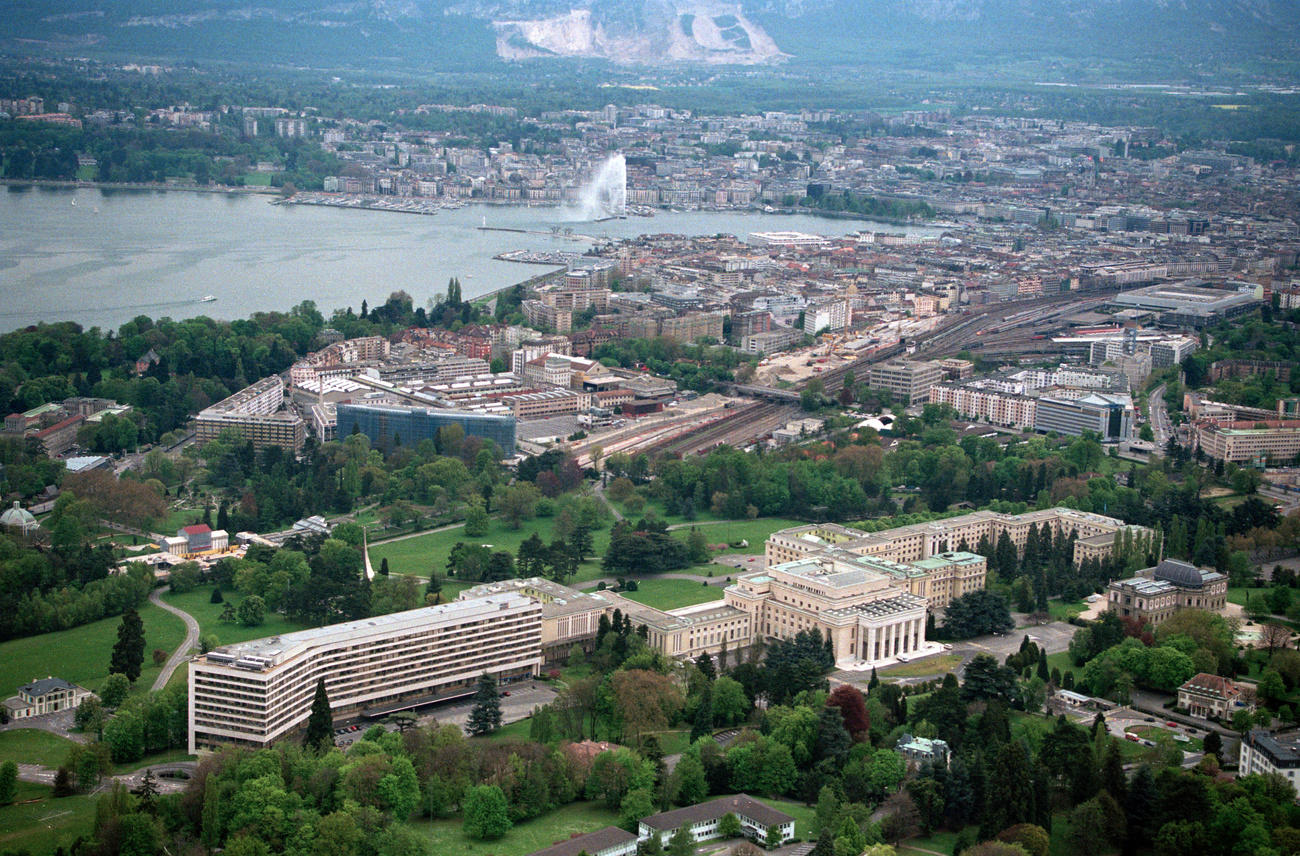 Vista aérea de Ginebra