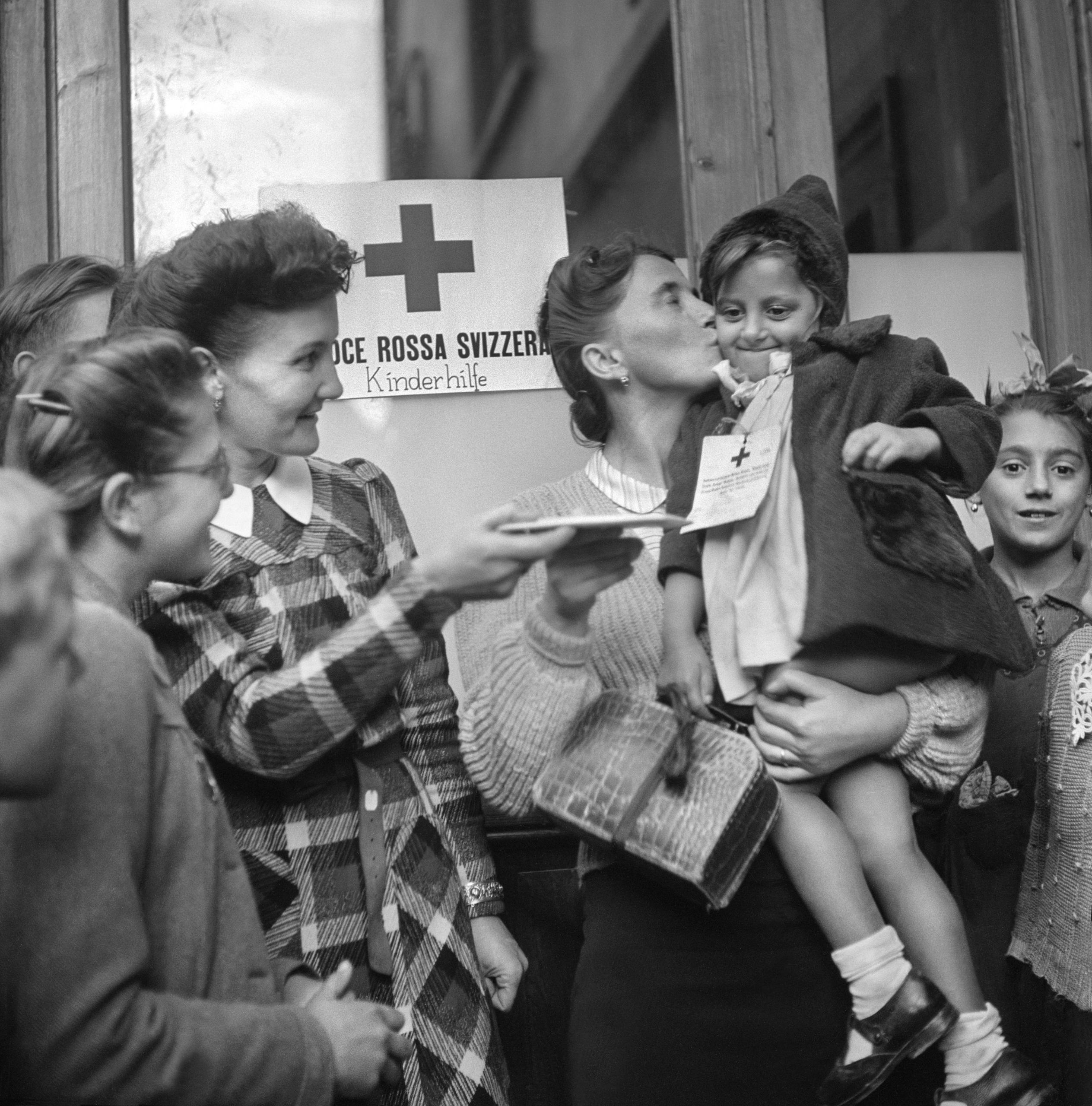 Femmes avec des enfants réfugiés