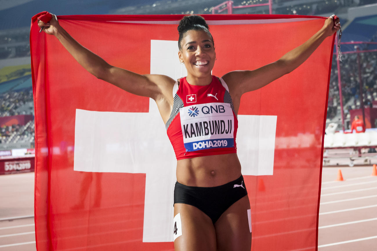 Swiss sprinter Mujinga Kambundji