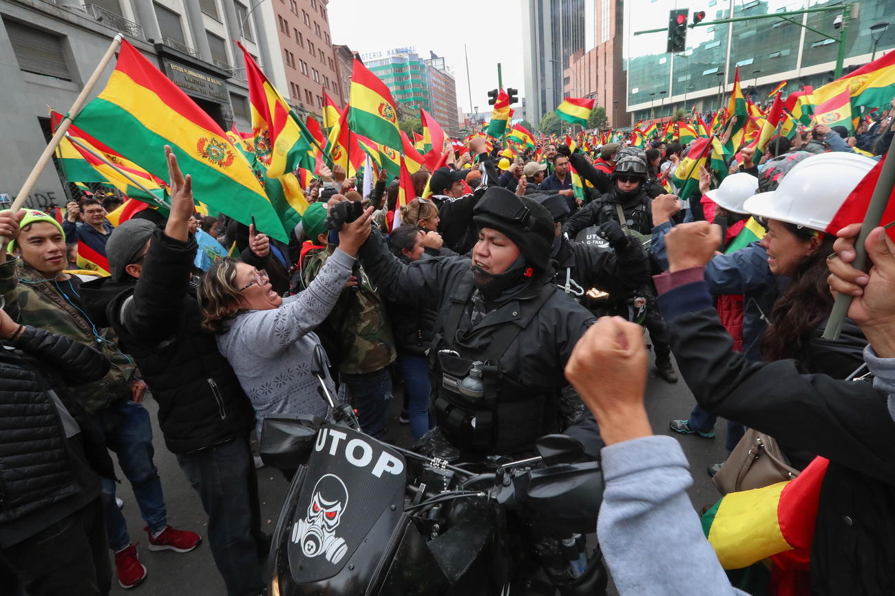 Concentraciones en La Paz el domingo 10 de noviembre. 