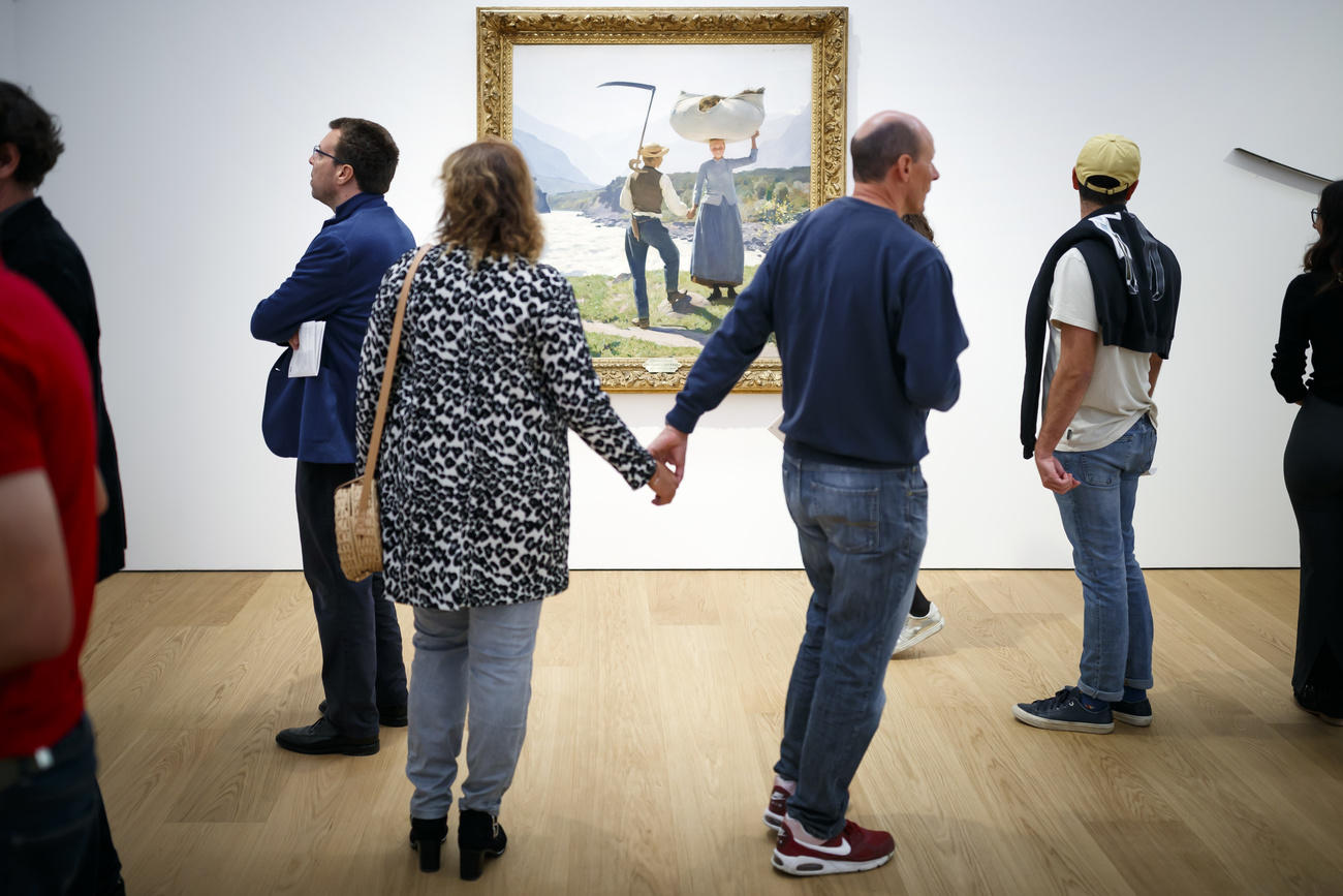 People in a museum, Lausanne