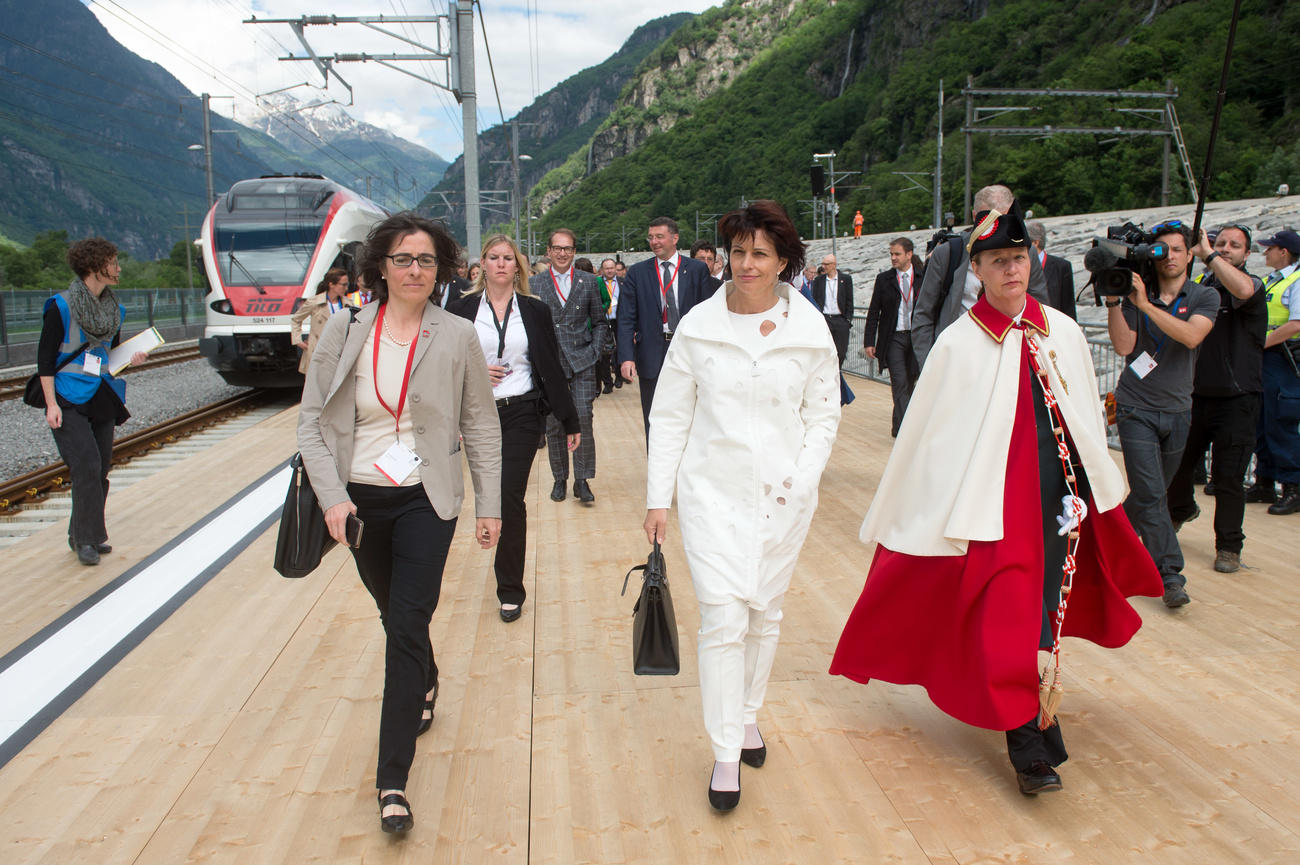 Doris Leuthard on official duty as a government minister