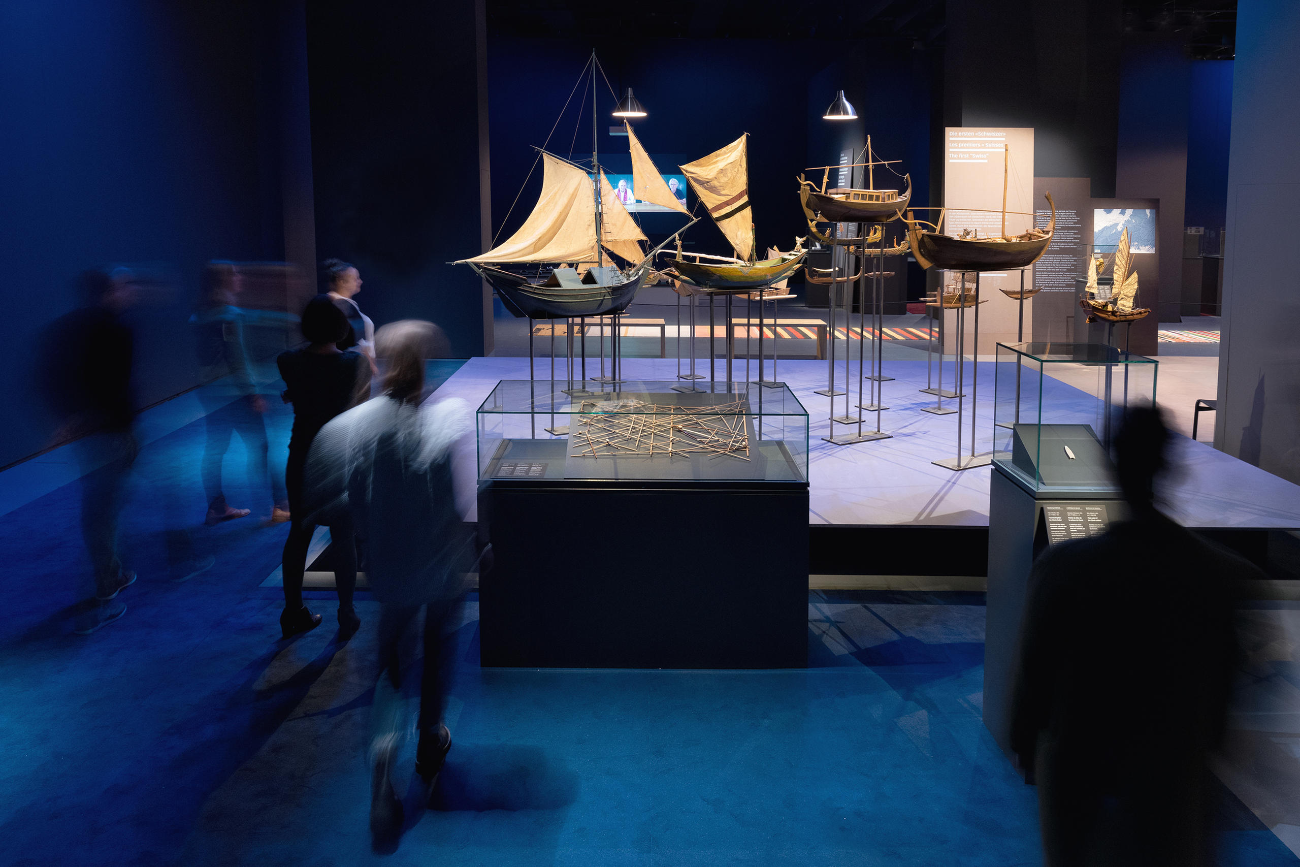 Des maquettes de bateaux