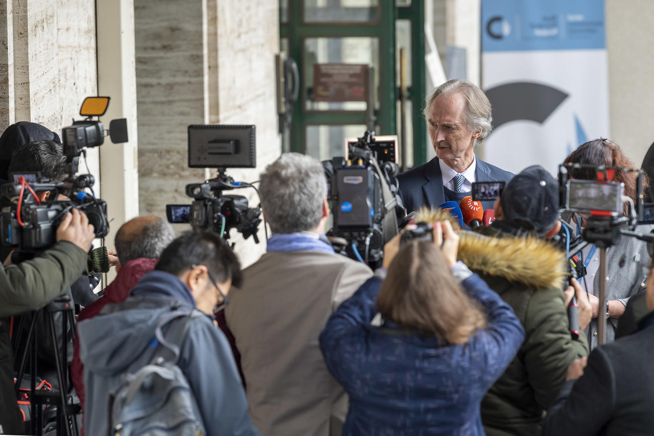 United Nations Special Envoy Geir Pederson in Geneva. 