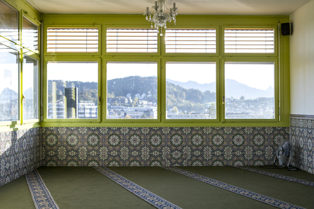 interior of a mosque in Lucerne