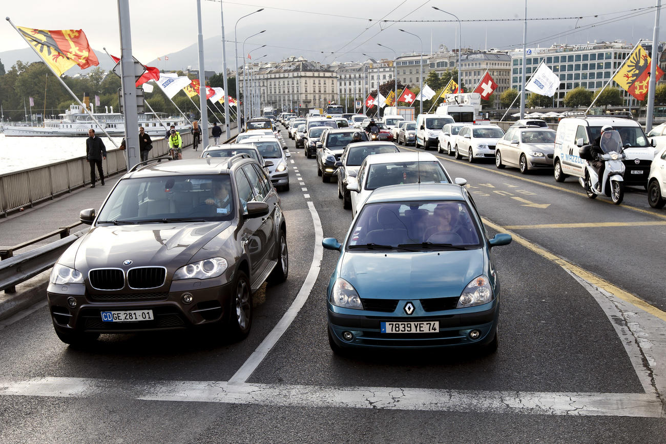 traffic on a bridge