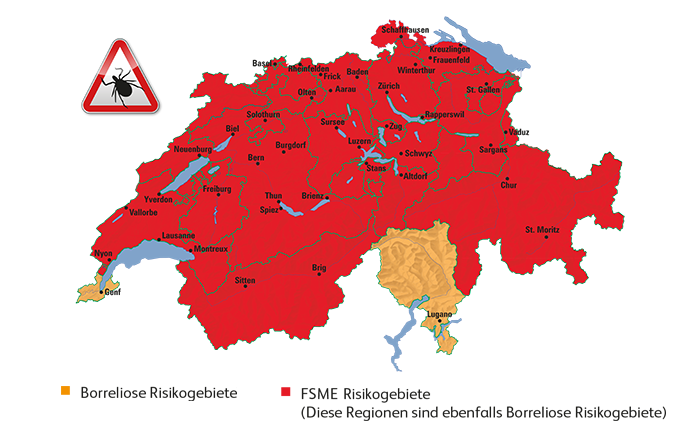 Map of Switzerland