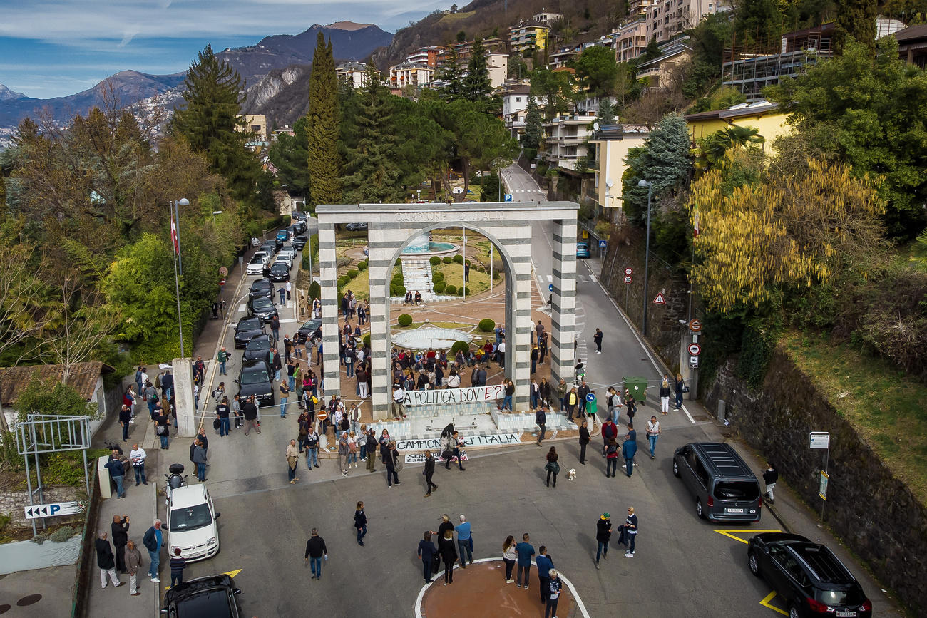 arco di campione visto dall alto