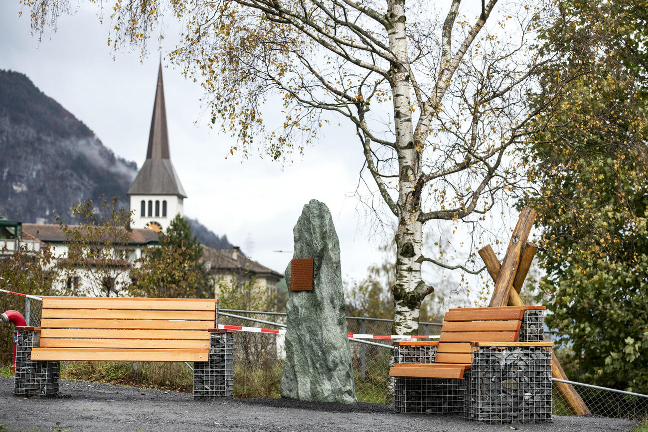 The memorial in Erstfeld