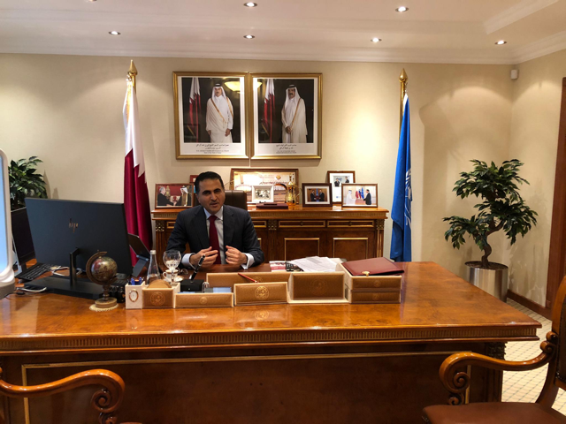 علي المنصوري، سفير دولة قطر لدى الأمم المتحدة في جنيف