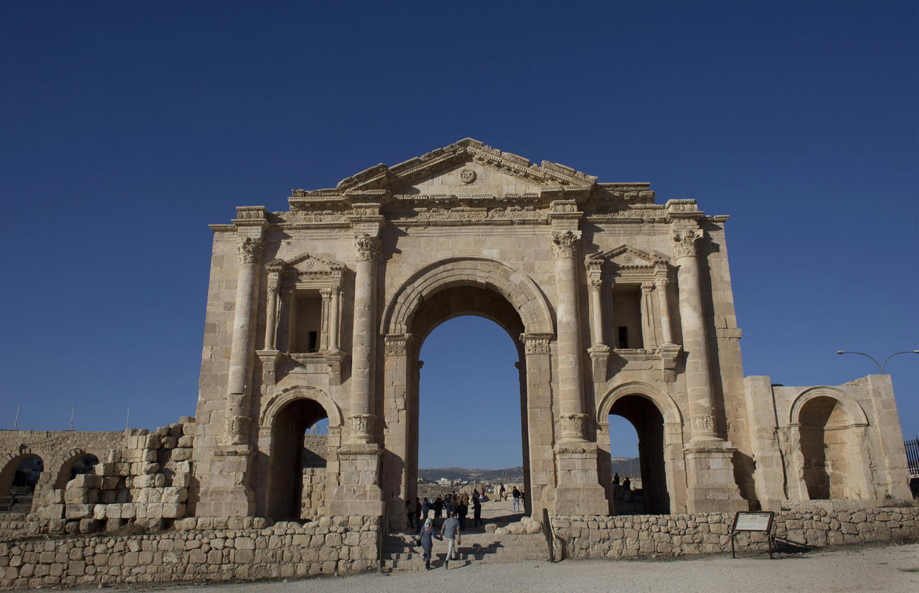 Arch of Hadrian at Jerash in Jordan