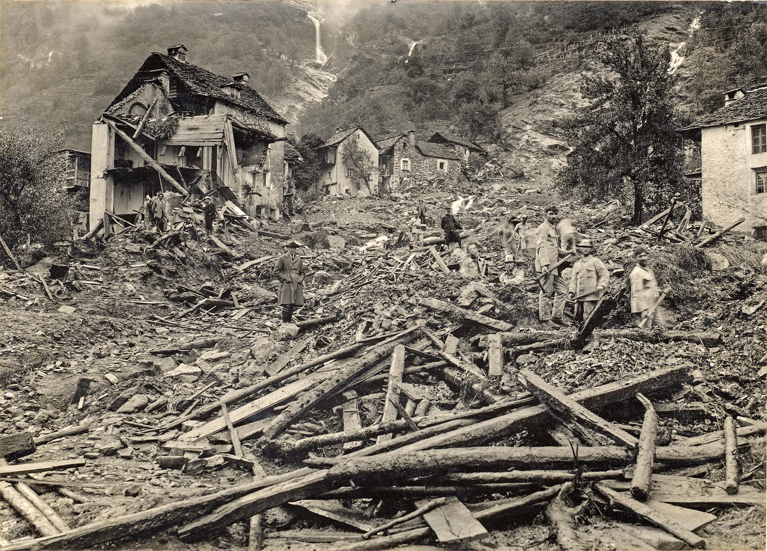 maisons détruites