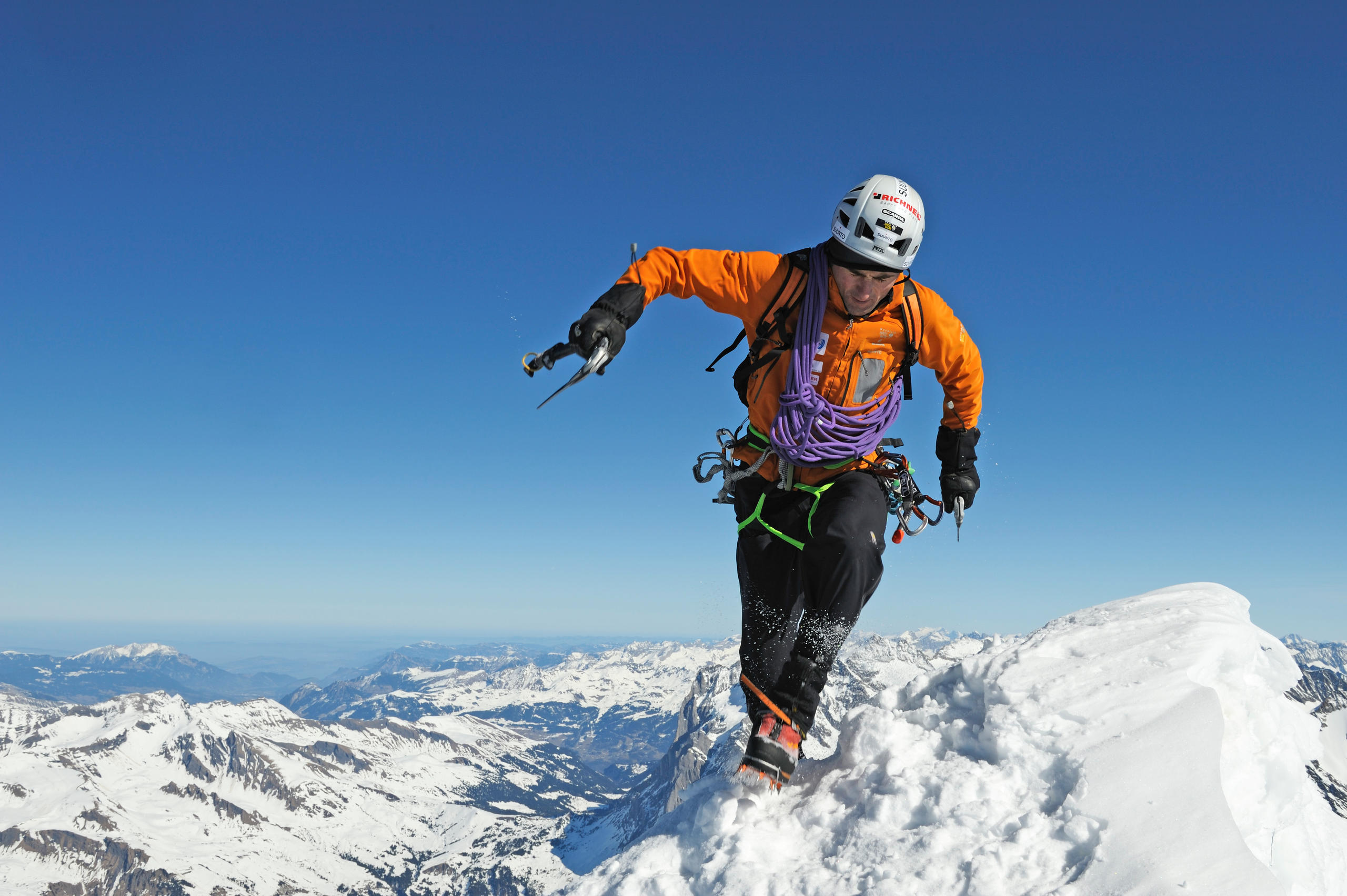 Ueli Steck durchstieg am Montag, den 14. Januar 2015, solo und ungesichert die Eigernordwand