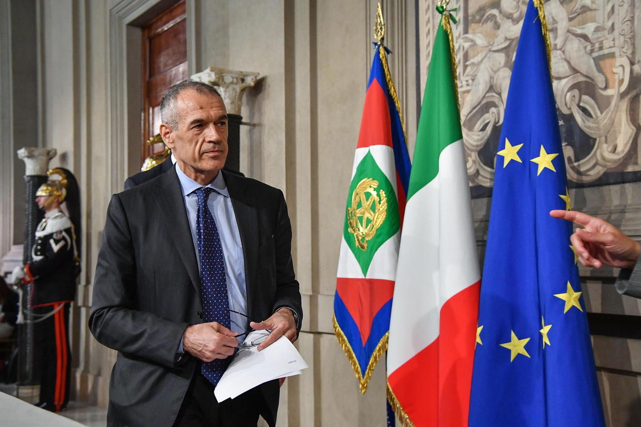 Carlo Cottarelli al Quirinale il 28 maggio quando ha ricevuto l incarico di formare un governo dal Presidente Mattarella