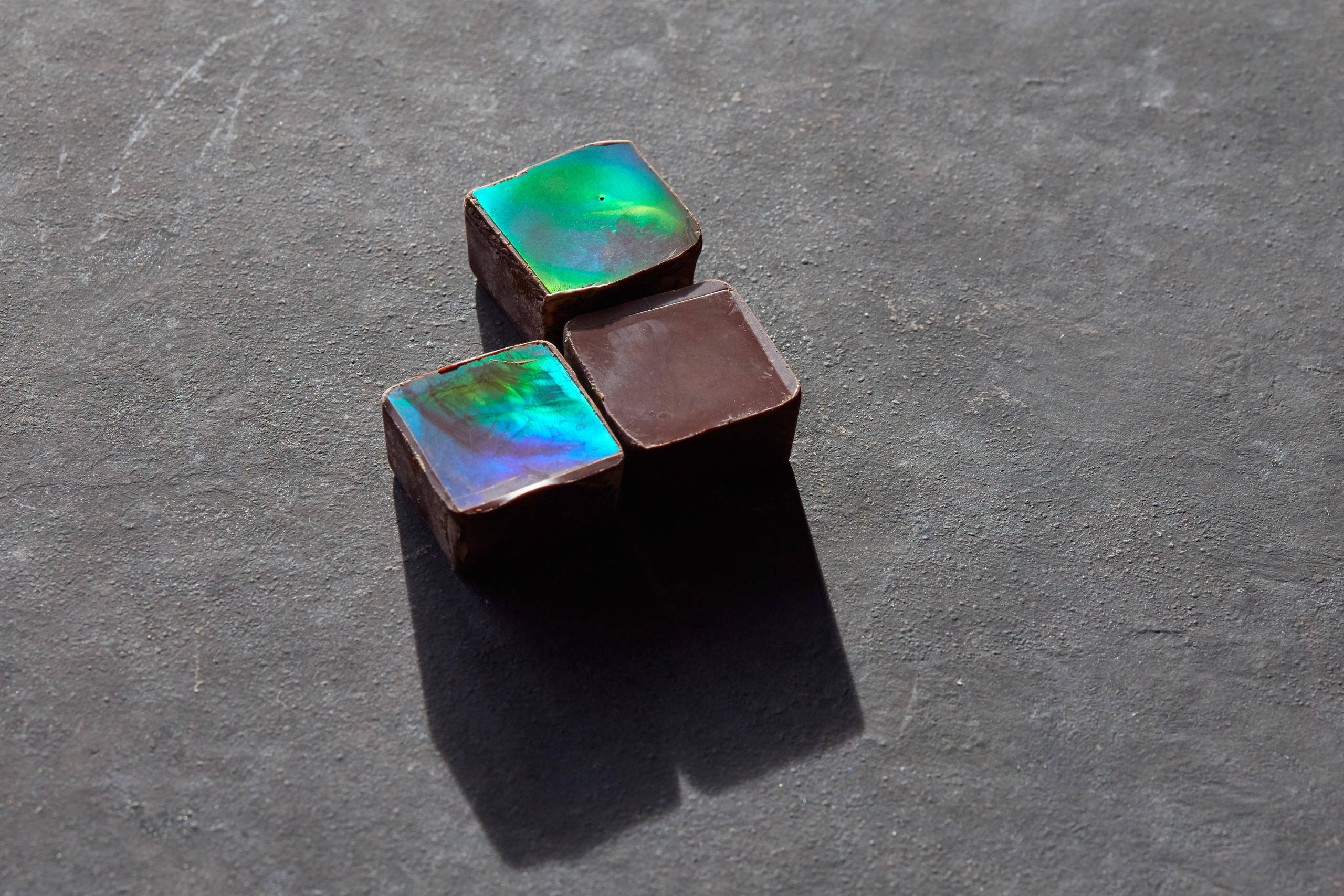 Coloured chocolate