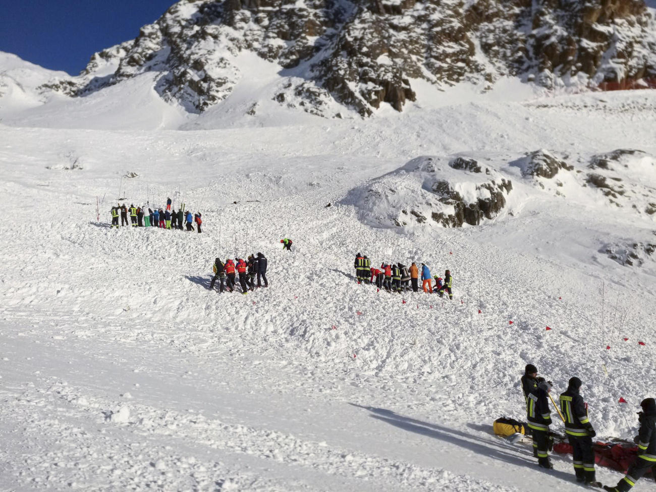 Persone sulla neve