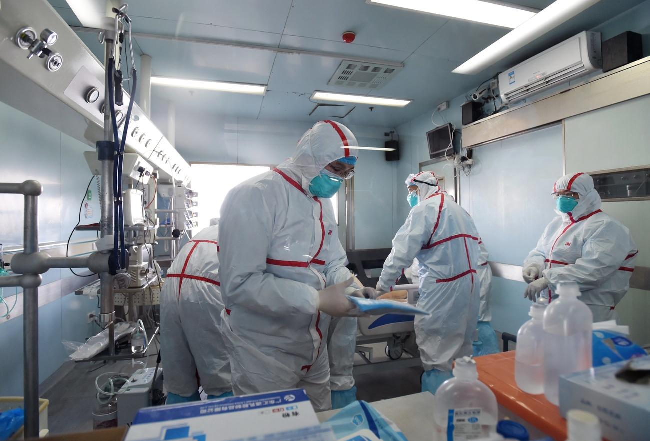 Centro medico per le malattie infettive nella città di Wuhan.