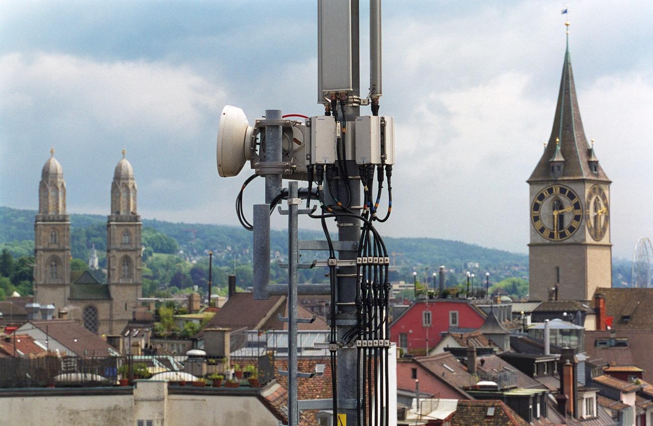 A mobile phone antenna in Zurich