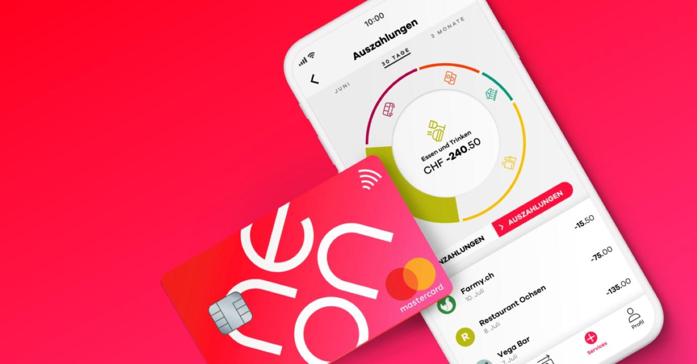 Neon credit card and mobile app