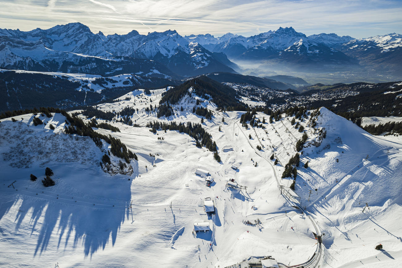 vista aérea de Villars-sur-Ollon