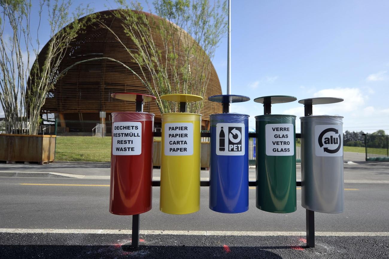 Rubbish bins at Cern