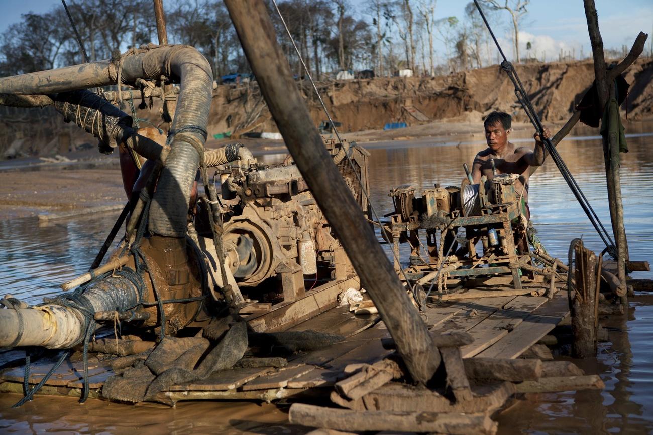 Illegal mining in Peru