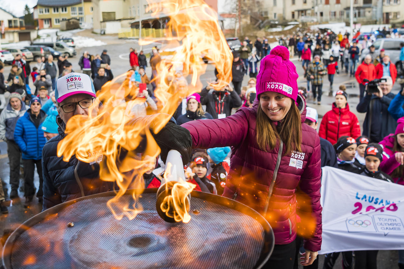 Encendido de la antorcha olímpica