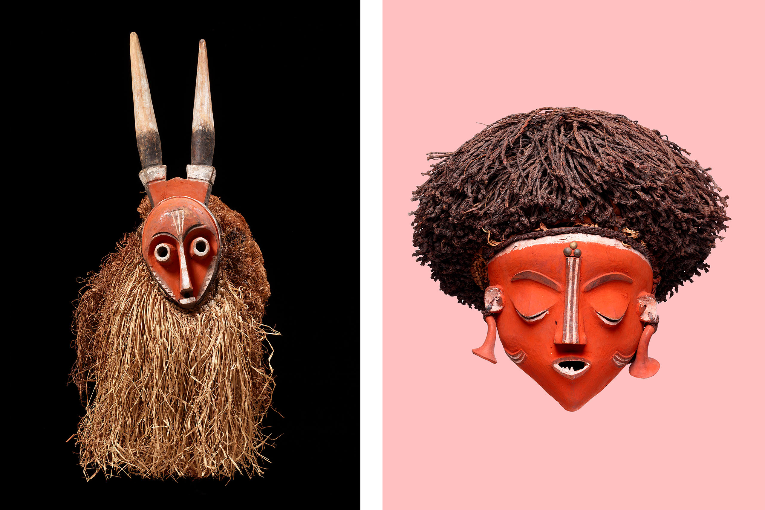 Masques africains.