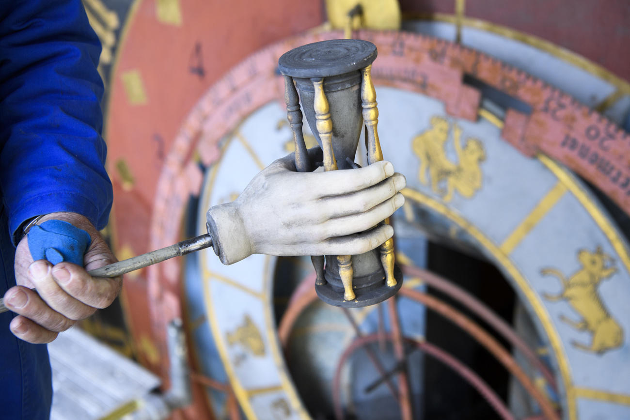 An hourglass from the Zytglogge in Bern