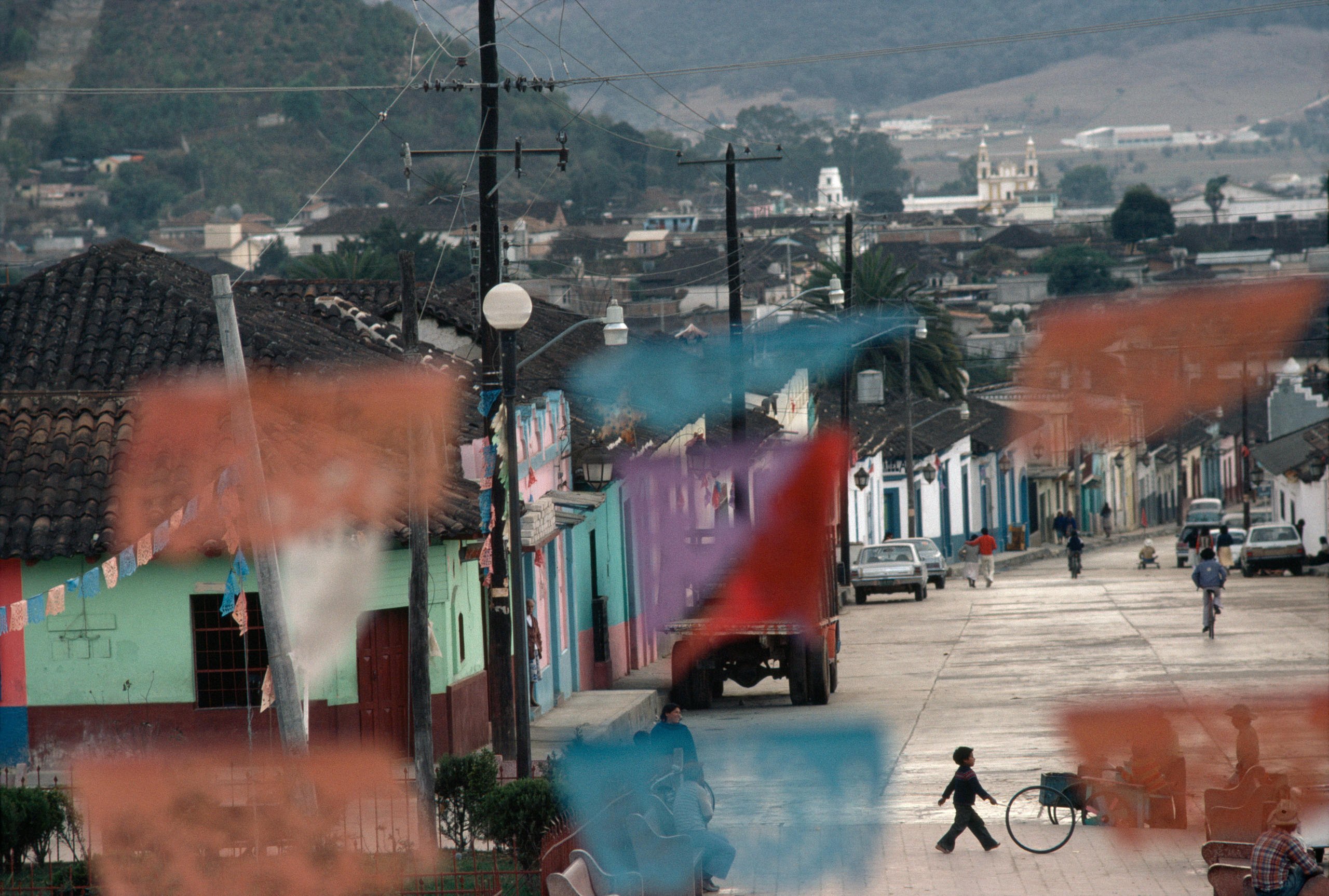 Chiapas: calle de un poblado
