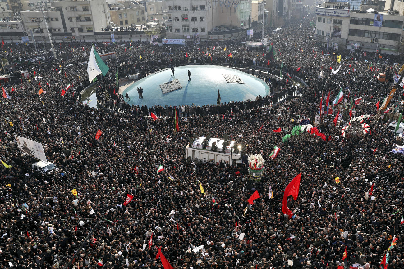 Funeral del general iraní asesinado