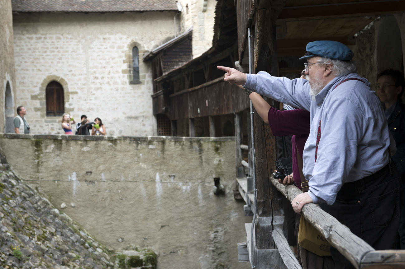George R. R. Martin en el Castillo de Chillon