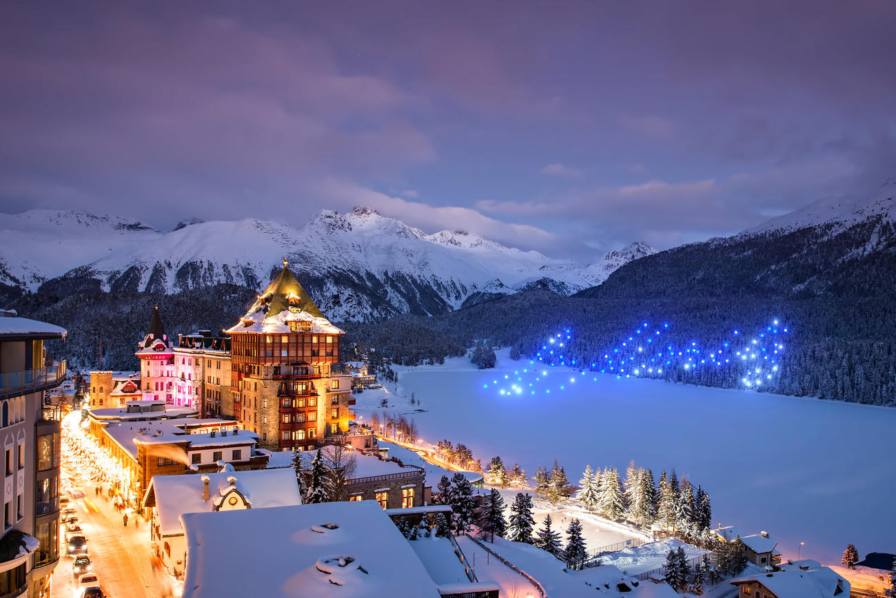 傍晚的St.Moritz