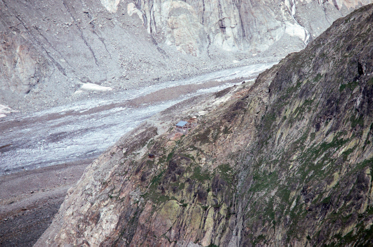 View from glacier from above