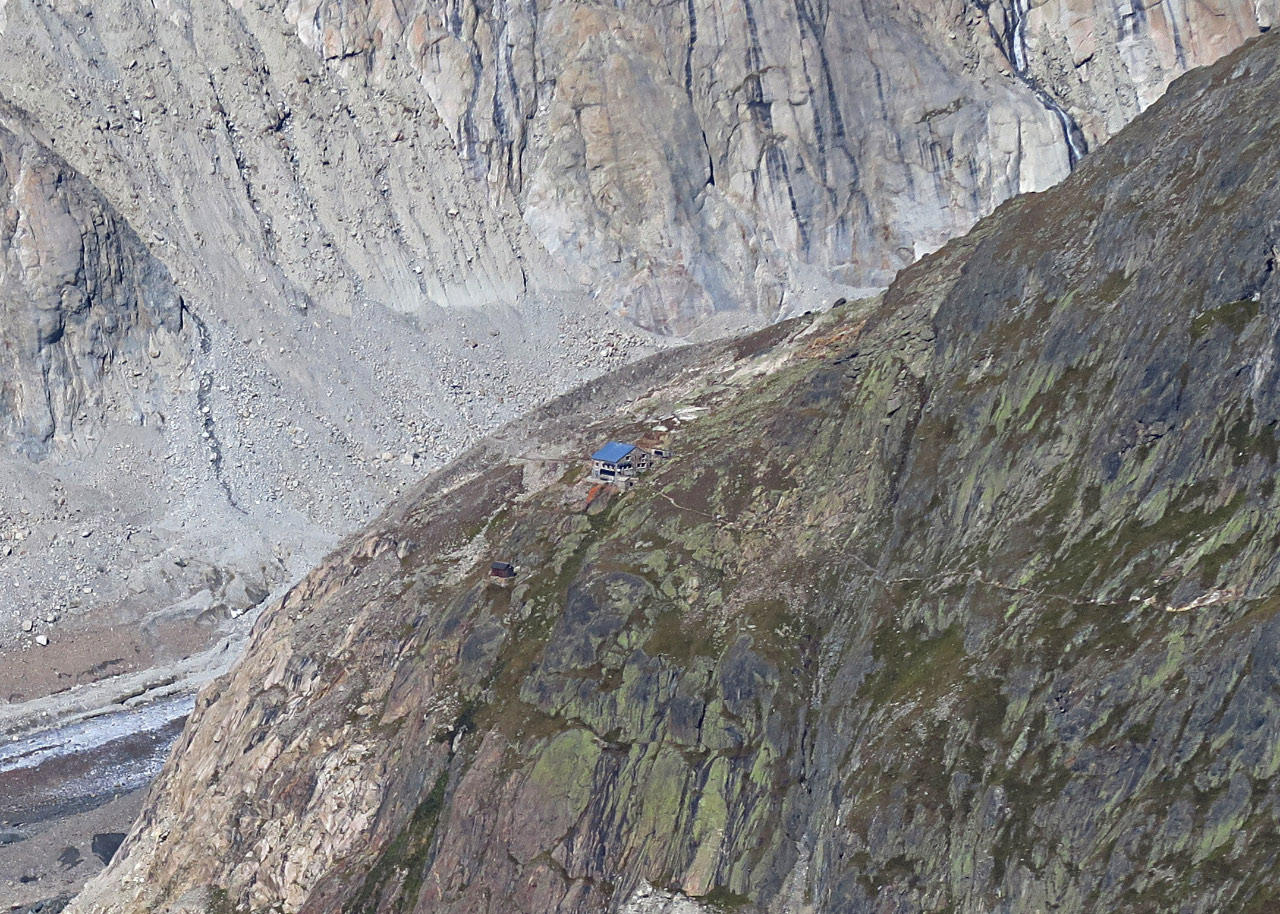 View from glacier from above