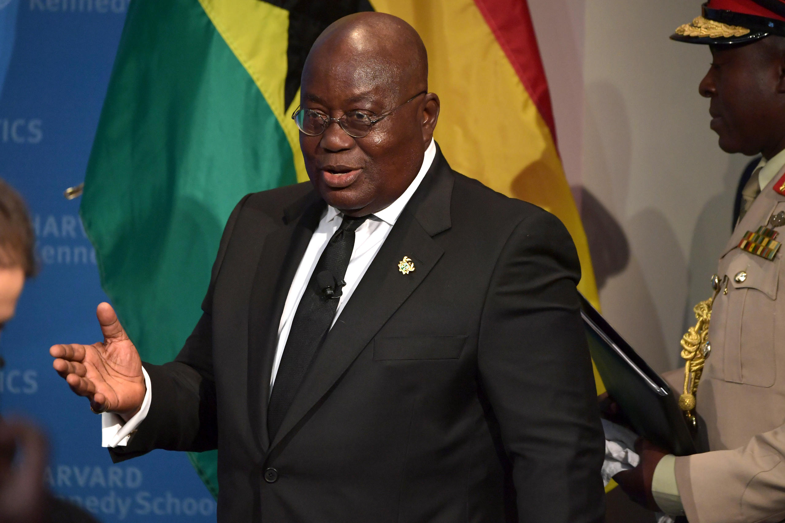 Simonetta Sommaruga, President of Switzerland, and Nana Addo Dankwa, president of Ghana