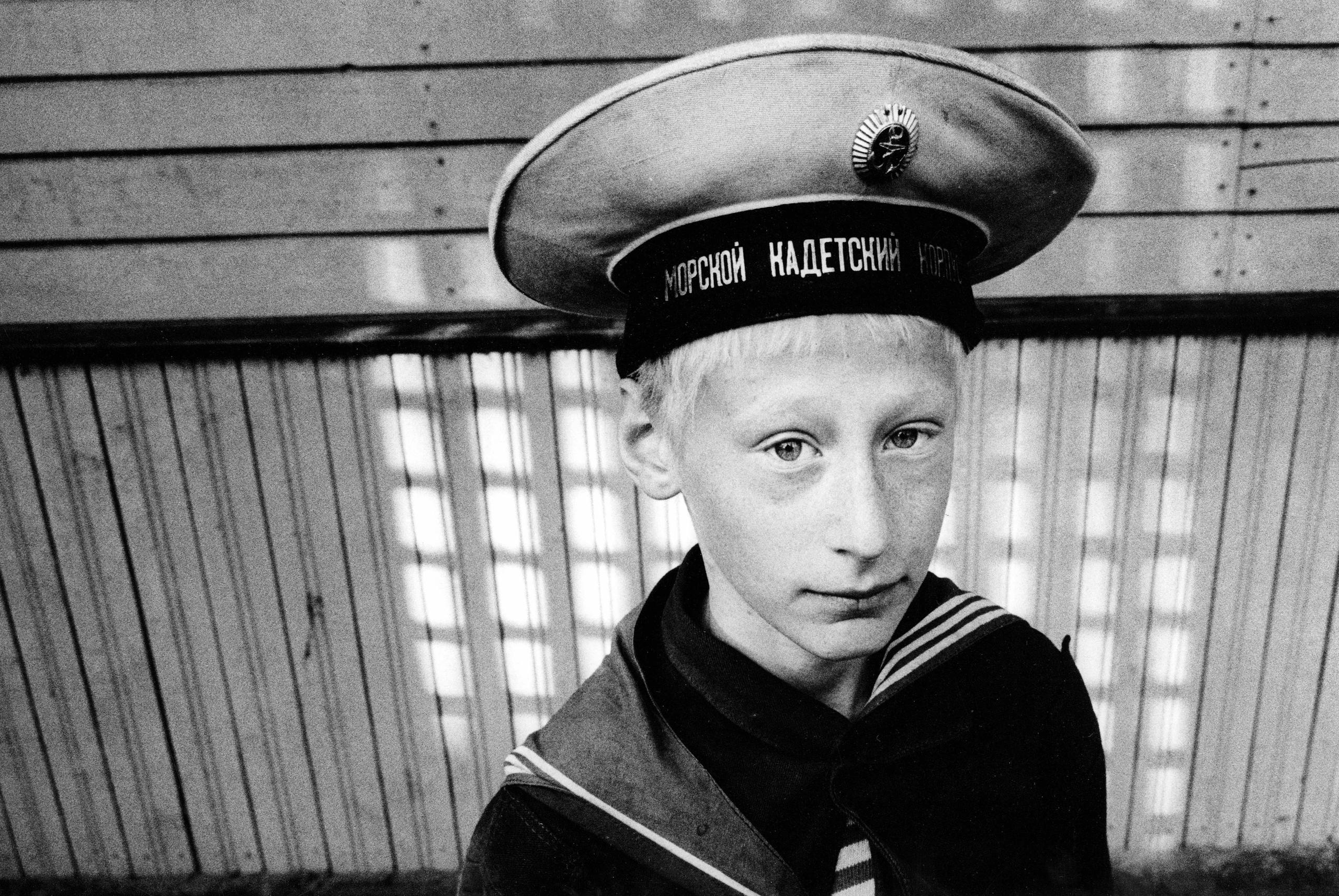 O cadete Vladimir (Vova), de 11 anos