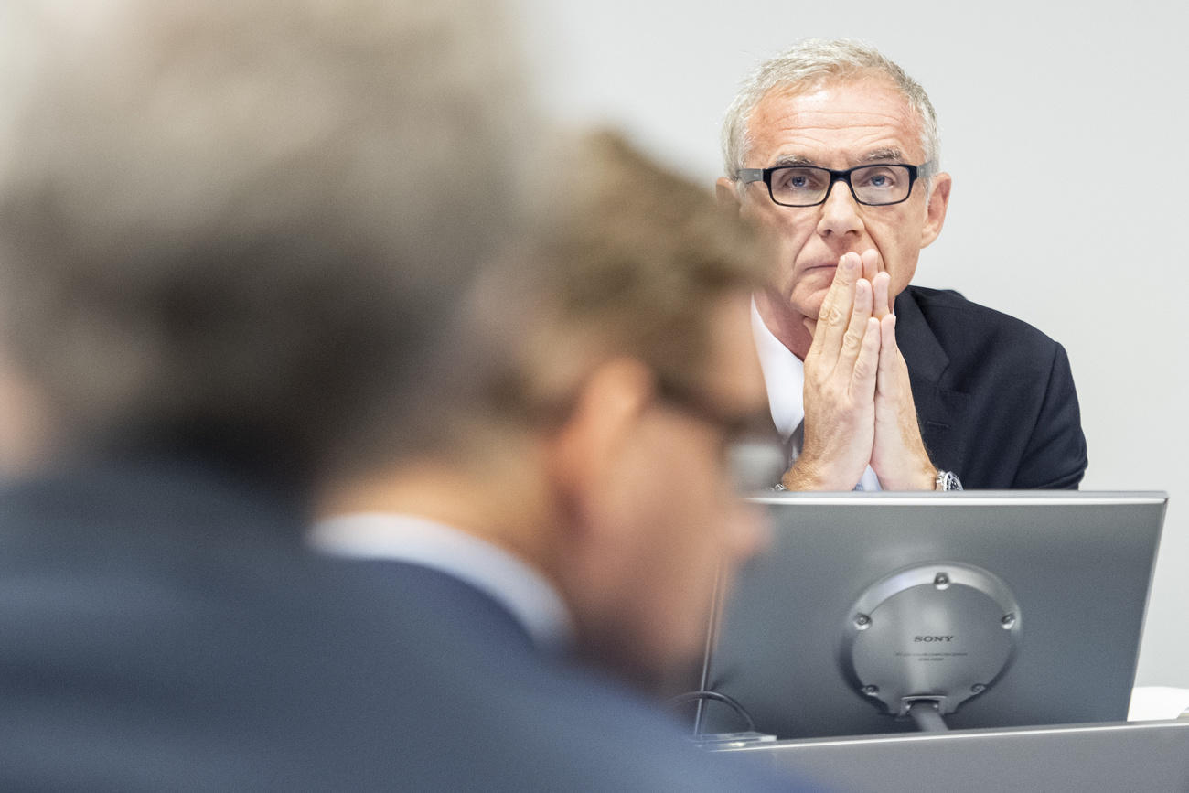 CS chairman Rohner at news conference