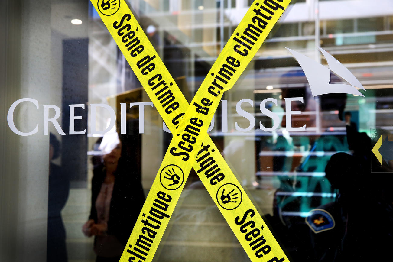 bank and crime scene tape